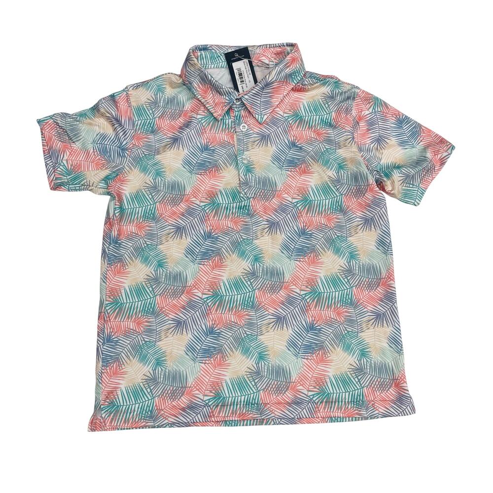 NWT Properly Tied Size YS (8) Inlet Polo in Palm